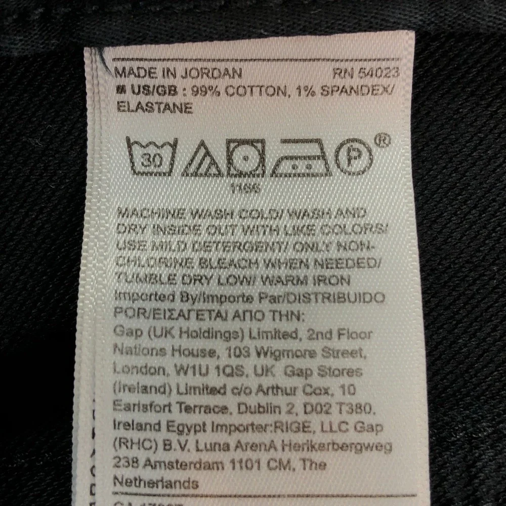 Banana Republic Mens Traveler Jeans 36x32 Black Dark Wash Stretch Slim Fit Pants